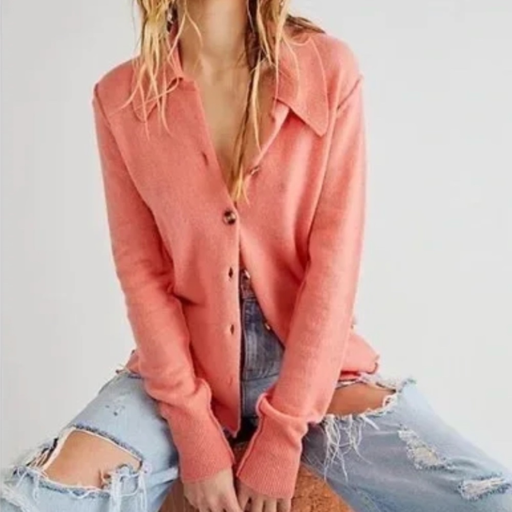 Free People Paloma Cashmere Cardi Cardigan